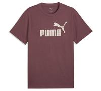 PUMA Herren T-Shirt - ESS No.1 Logo Tee, Rundhals, Kurzarm, uni Rotbraun (Rich Cocoa) / XL XL Braun