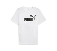 PUMA Herren T-Shirt - ESS No.1 Logo Tee, Rundhals, Kurzarm, uni Weiß S
