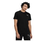 Puma Herren ESS S Logo Tee T-Shirt, Black-Cat, M