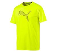 PUMA Herren T-Shirt Essential Cat Tee, Safety Yellow, S, 515186