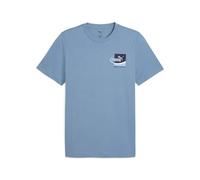 PUMA Unisex Graphic Small Box Tees, Cool Blue, S EU