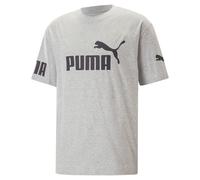 Puma Herren T-Shirt Power Colorblock Tee 673321-04 S Light Gray Heather