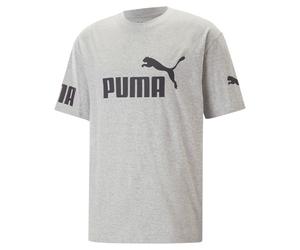 Puma Herren T-Shirt Power Colorblock Tee 673321-04 S Light Gray Heather