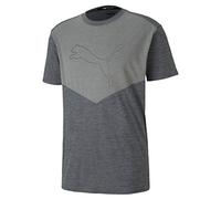 PUMA Herren T-Shirt Reactive Tech Tee, Dark Gray Heather, L, 518984