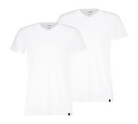 PUMA Herren T-Shirts, 2er Pack - V-Neck Tee 2P, V-Ausschnitt, Regular Fit, Baumwolle, einfarbig XXL Weiß