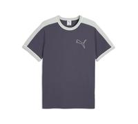 PUMA Herren T7 Love of The Cat Ringer T-Shirt XXL, Inky Depths Créme De Mint Gray