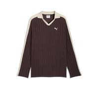 PUMA Herren T7 Relaxed Langarmpolo S, Chocolate Brown