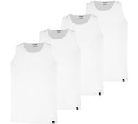 PUMA Herren Tank Tops, 4er Pack - Tank Top 4P, Unterhemd, Rundhals, Regular Fit L Weiß