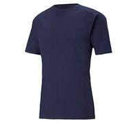 PUMA Herren Teamcup Casuals Tee Shirt, Peacoat-puma New Navy, S