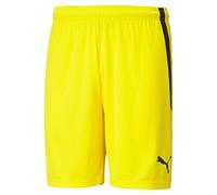 Puma Herren Teamliga - Cyber Yellow-Puma Black Boardshorts, Cyber Yellow-Puma Black, L EU