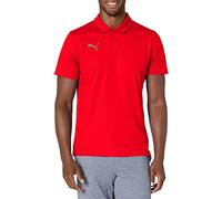 PUMA Herren Teamliga Sideline Polo Shirt, rot / weiß, X-Groß