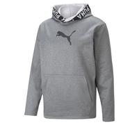 Puma Herren Train Power Fleece Hoodie grau S
