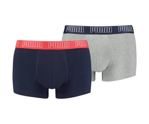 PUMA Herren Unterhose BASIC TRUNK 2P (100000884) S blue / grey melange