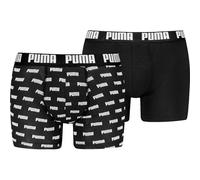 PUMA Herren Unterhose EVERYDAY AOP PRINT BOXER 2P (701226391) M BLACK / BLACK
