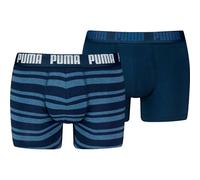 Puma MEN EVERYDAY HERITAGE STRIPE BOXER 2P Herren-Boxershorts, dunkelblau, größe M