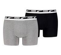 PUMA Herren Unterhose EVERYDAY MULTI LOGO BOXER (701226392) XL GREY MELANGE / BLACK