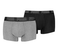 PUMA Herren Unterhose EVERYDAY TRUNK 2P (701226388) S GREY MELANGE / BLACK