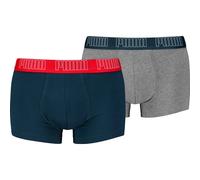 PUMA Herren Unterhose EVERYDAY TRUNK 2P (701226388) S NAVY / GREY MELANGE