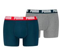 PUMA Herren Boxer Boxershorts Shorts Unterhosen Comfort Stretch 2er Pack, Wäschegröße:XL, Artikel:-006 Navy/Grey Melange