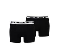 PUMA Herren Unterhosen Shorts Everyday Boxer 2er Pack, Farbe:Schwarz, Größe:S, Artikel:-001 Black