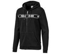 Puma Herren verstärkte Hoodie Zip Up Logo Track Jacke Schwarz 580439 01 S