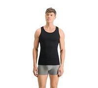 PUMA Herren Tank Top im Pack - Basic, Vorteilspack, Unterhemd, Rundhals, Single Jersey, einfarbig Schwarz XL 6er Pack (3x2P)