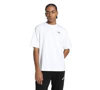 PUMA WARDROBE ESS Boxy T-Shirt Herren, Kleidung, Weiß, L White