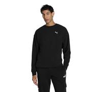 Sweatshirt PUMA "WARDROBE ESS Relaxed Rundhalsshirt Herren", Herren, Gr. XXL, schwarz, Obermaterial: 100% Baumwolle; Rippe: 4% Elasthan, 96% Baumwolle, relaxed fit, Rundhals, Langarm, Sweatshirts (370