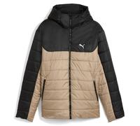 Winterjacke PUMA "ESS HOODED PADDED JACKET", Herren, Gr. L, ice coffee, Taft, Obermaterial: 100% Polyester, unifarben, sportlich, regular fit normal, Rundhals, Langarm, Jacken (25723029-L) ice coffee