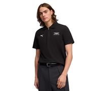 Poloshirt PUMA "PUMA x ASTON MARTIN ARAMCO F1 TEAM Jacquard Polo Herren", Herren, Gr. XL, schwarz, Obermaterial: 71% Baumwolle, 29% Polyester. Kragen: 100% Baumwolle, clean, regular fit, Rundhals, Shi