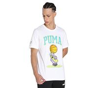 PUMA Herren x Rick and Morty Pickle Rick Basketball-T-Shirt LWhite