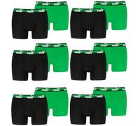 PUMA Herrren Boxershorts Bold im 12er Pack, L, 007 - Black/Green