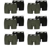 PUMA Herrren Boxershorts Bold im 12er Pack, XXL, 005 - Forest Night/Black