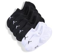 PUMA Unisex Füßlinge, 6er Pack - Footie Highcut, ECOM, einfarbig, Logo Schwarz/Weiß 43-46