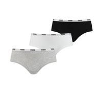 PUMA Hipster 3er Pack Damen Weiss Grau F015 weiss XS