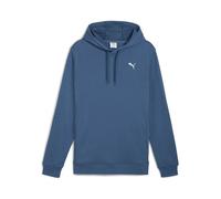 Kapuzensweatshirt PUMA "M TAD ESSENTIALS FRENCH TERRY HOODIE", Herren, Gr. XL, blau (schwarz indigo), Sweatware, Obermaterial: 70% Baumwolle, 30% Polyester, regular fit normal, Rundhals, Sweatshirts (