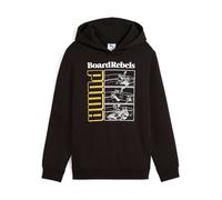 PUMA Jungen MID90S Hoodie FL B Kapuzenpullis, PUMA Black, 128