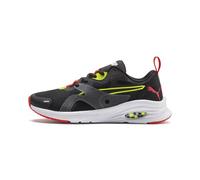 Puma Hybrid Fuego Jr, Unisex-Kinder Laufschuhe, Schwarz (Puma Black-NRGY Yellow 01), 38 EU