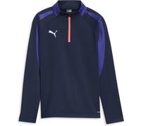 Puma IndividualLIGA 1/4 Zip Kinder Sweatshirt, blau 164