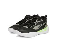 Puma Indoor-Hallenschuhe Playmaker Pro schwarz/limegrün Herren, Größe Euro (US) 45 (11,5)
