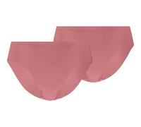 Slip PUMA "PUMA WOMEN INVISIBLE COTTON BRIEFS 2P", Damen, Gr. XL, rosa (dusty pink), Jersey, Obermaterial: 88% Baumwolle, 12% Elasthan, körpernah, Unterhosen Slip, nahtlose Ränder für eine unsichtbare