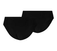 Puma Invisible Cotton Briefs 2er-Pack Damen Unterhose, schwarz, Gr. L