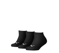 PUMA Kinder Invisible Socken 3er-Pack | Mit Aucun | Schwarz | Größe: 23-26