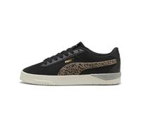 Sneaker PUMA "Jada Classic Animal Flair Sneakers Damen", Gr. 41, schwarz gold team regal rot, Obermaterial: Synthetik, Fell / Fur; Futter: Synthetik, Textil; Innensohle: Textil; Laufsohle: Gummi, Schu