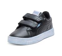 PUMA Jada Classic V Slip-On-Sneaker für Mädchen, Freizeitschuhe, Weiß, Schwarz-lila Crush-cool Blue Ah25, 1 Little Kid