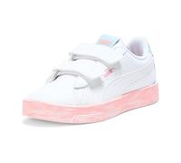 Puma Jada Classic V Slip-On-Sneaker für Mädchen, Freizeitschuhe, Weiß, White-sea Glass-pinkscape Ah25, 1 Little Kid