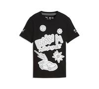 T-Shirt PUMA "BMW M MOTORSPORT Sportswear T-Shirt Jugendliche", Jungen, Gr. 152, schwarz, Obermaterial: 100% Baumwolle. Rippe: 29% Polyester, 71% Baumwolle, bedruckt, regular fit, Rundhals, Shirts T-S