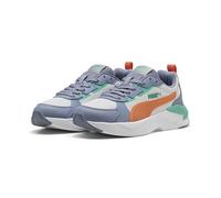 Sneaker PUMA "X-Ray 3 Sneakers Jugendliche", Damen, Gr. 36, feather gray melon glow sky vibrant grün orange, Obermaterial: Synthetik, Textil; Futter: Textil; Innensohle: Textil; Laufsohle: Synthetik,