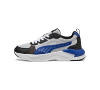 Sneaker PUMA "X-Ray 3 Sneakers Jugendliche", Damen, Gr. 36, schwarz (glacial gray vivid blau schwarz), Obermaterial: Synthetik, Textil; Futter: Textil; Innensohle: Textil; Laufsohle: Synthetik, Gummi,