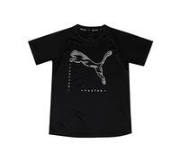PUMA Jungen Active Sport Poly Tee B Cat Logo Shirt, Puma Black, 140 EU